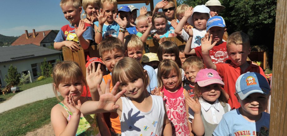 Kinder im Kindergarten Schalkau